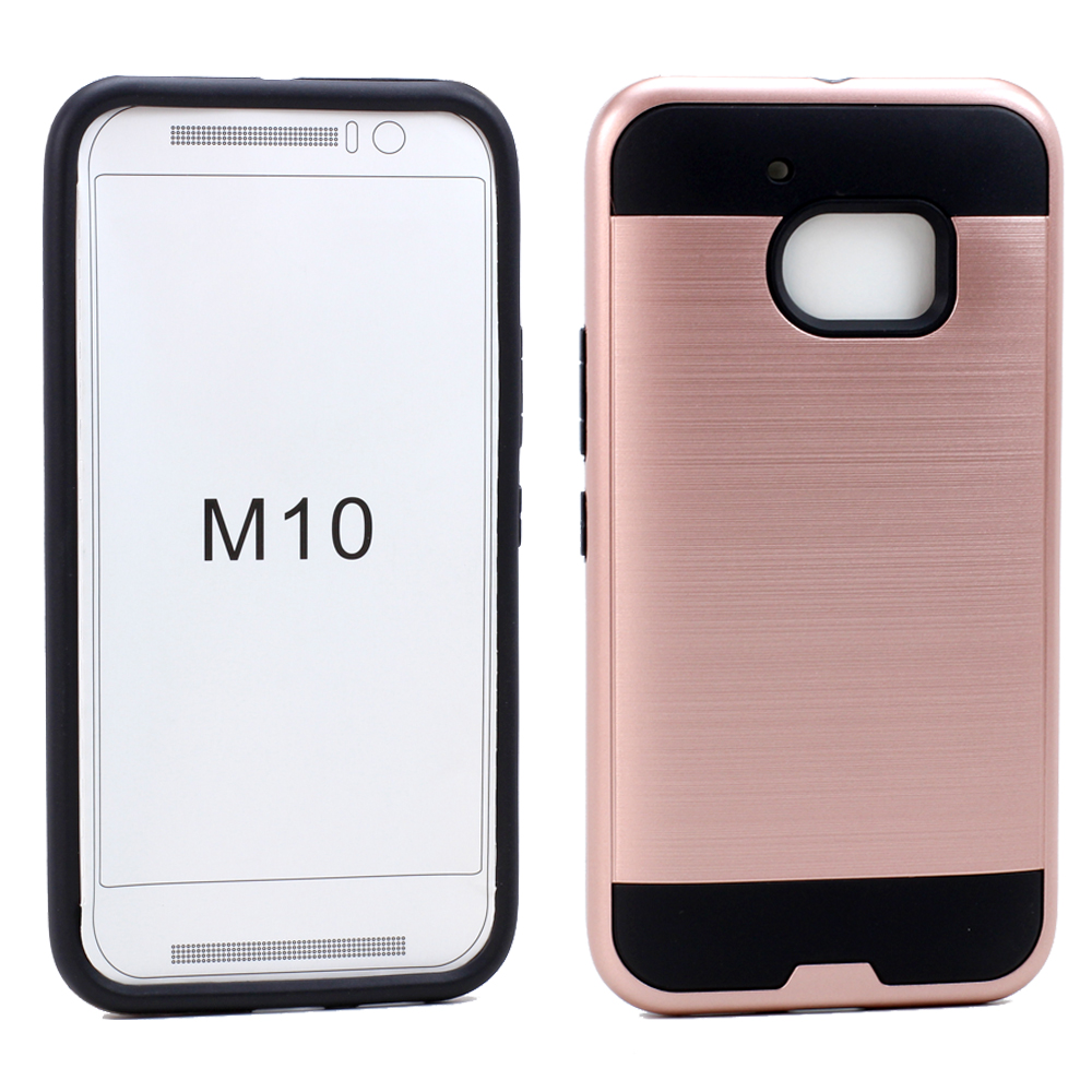 HTC One M10 Iron Shield Hybrid Case (Rose GOLD)